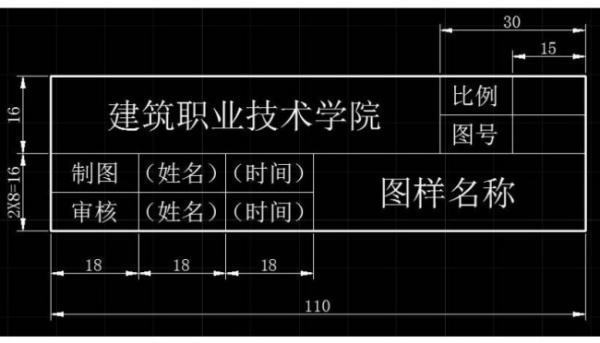 cad图纸标题栏尺寸是多少?