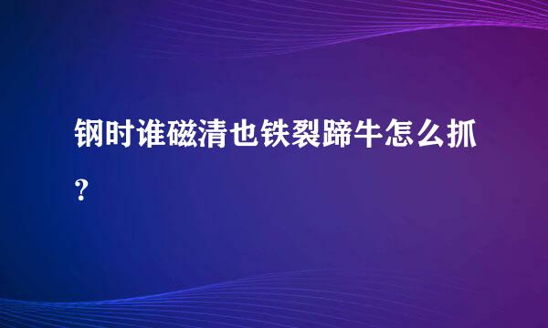 钢时谁磁清也铁裂蹄牛怎么抓？