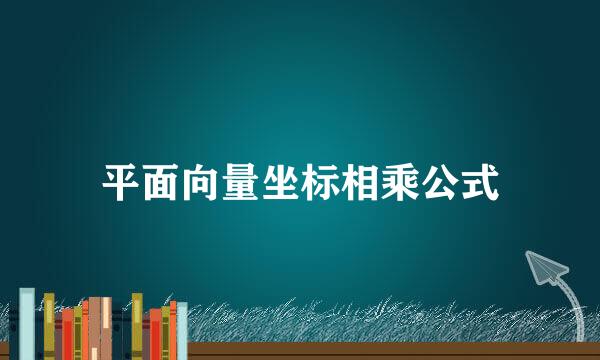 平面向量坐标相乘公式