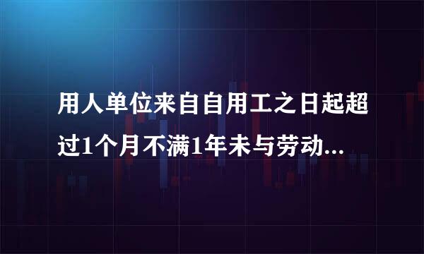 用人单位来自自用工之日起超过1个月不满1年未与劳动者签订书面劳动合同的，应当（ ）。