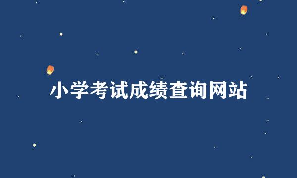 小学考试成绩查询网站