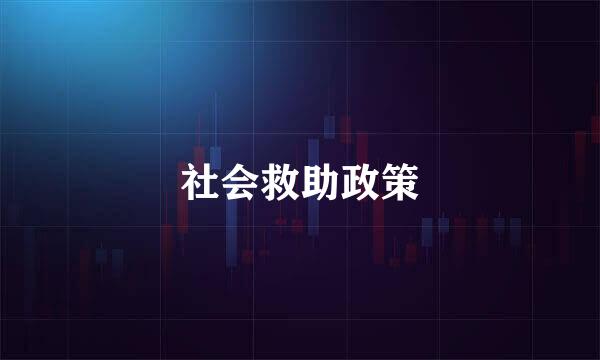 社会救助政策