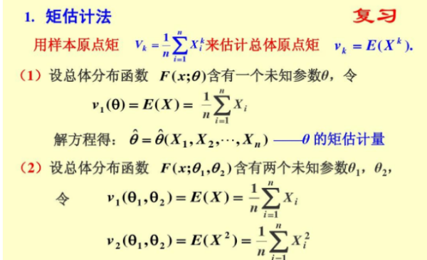 dx的矩估计量怎么求