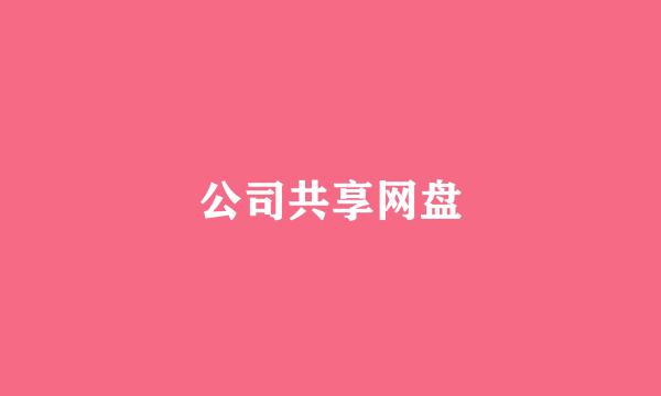 公司共享网盘