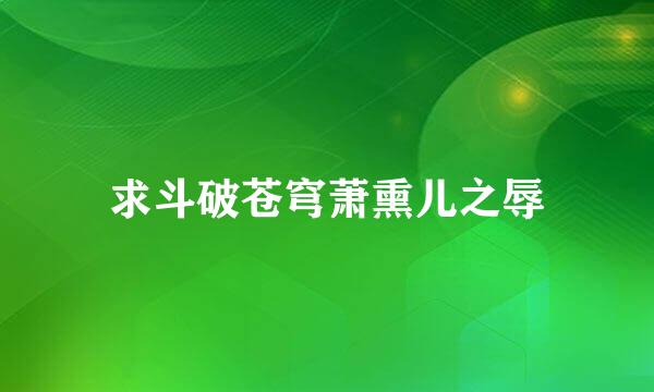 求斗破苍穹萧熏儿之辱