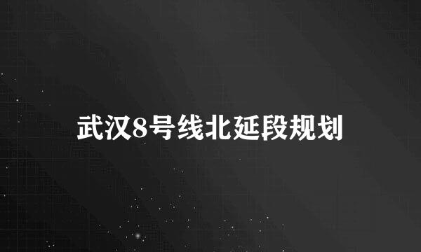 武汉8号线北延段规划