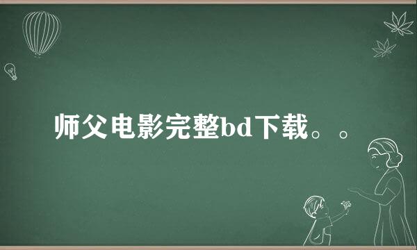 师父电影完整bd下载。。