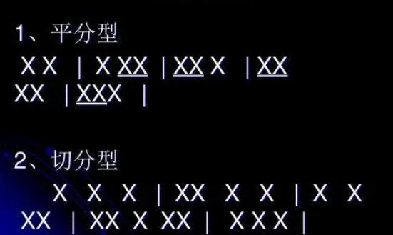 四四拍指挥图示是列思觉息几划用二今算怎样的？