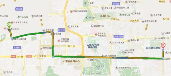 山东省省立医院总院到山东省中医院东院有多远