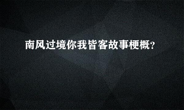 南风过境你我皆客故事梗概？