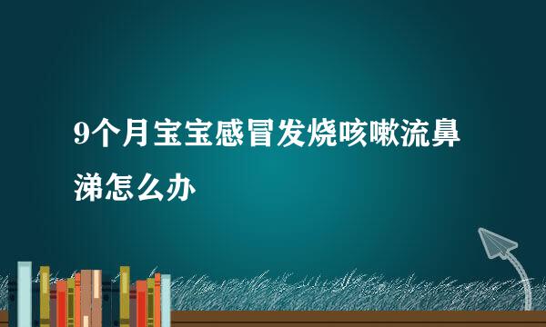 9个月宝宝感冒发烧咳嗽流鼻涕怎么办