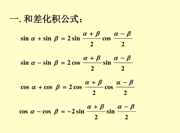 和差化积公式是如何推导的？