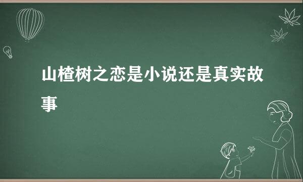 山楂树之恋是小说还是真实故事