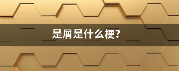 是屑是什么梗？