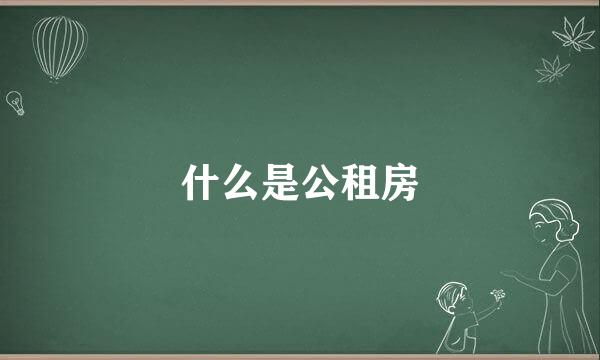 什么是公租房