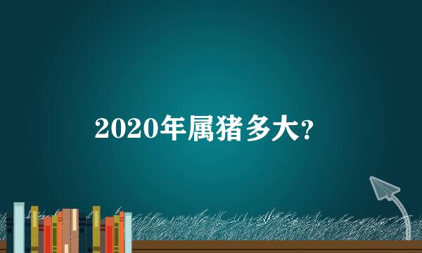 2020年属猪多大？