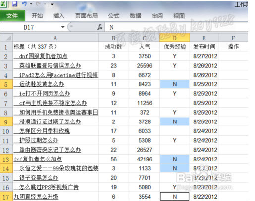 Excel表格中条件格式怎样使用