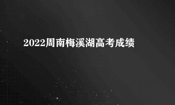 2022周南梅溪湖高考成绩