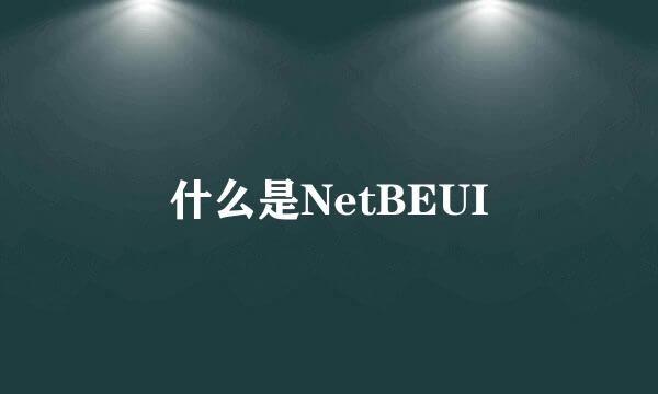 什么是NetBEUI