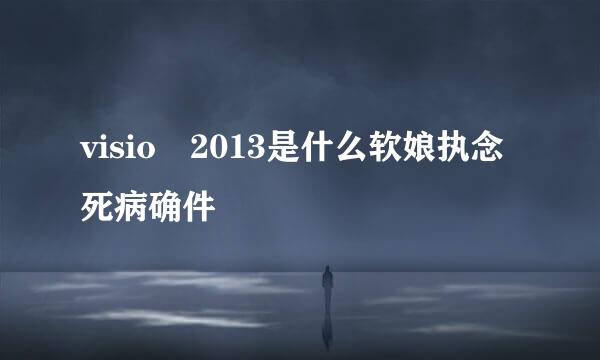 visio 2013是什么软娘执念死病确件