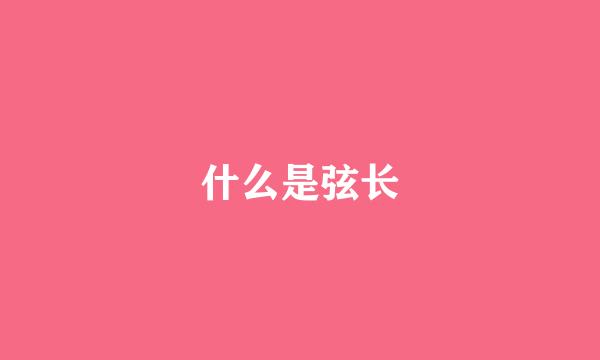 什么是弦长