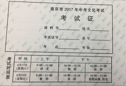 中考的准考证号和报名号分别指什么