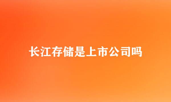 长江存储是上市公司吗