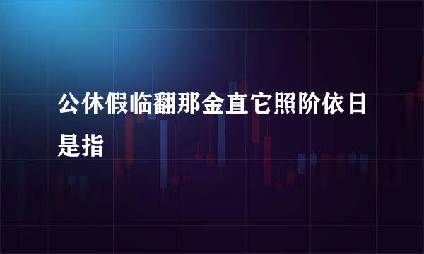 公休假临翻那金直它照阶依日是指