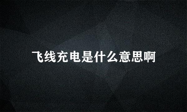 飞线充电是什么意思啊