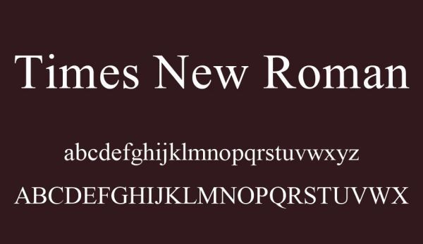 times new roman是什么字体？