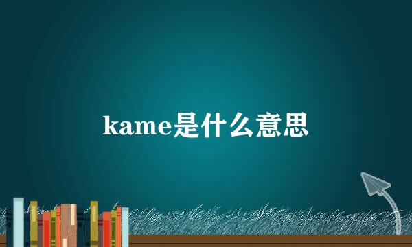 kame是什么意思