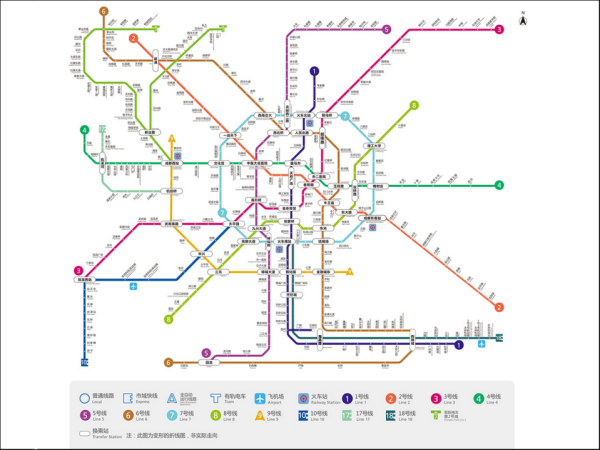 成都地铁地图高清版大图