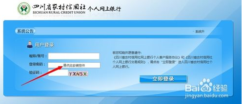 怎样登陆四川农村信用社个人网上银行