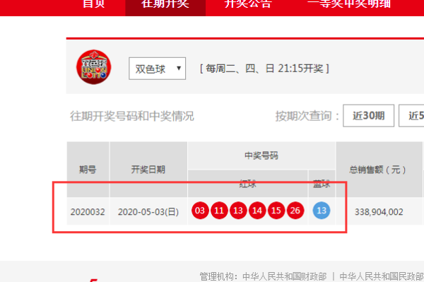 双色球32期开奖结果
