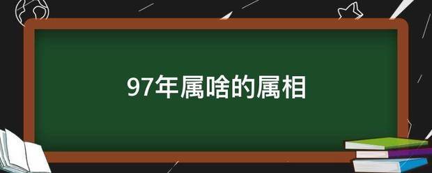 97年属啥的属相