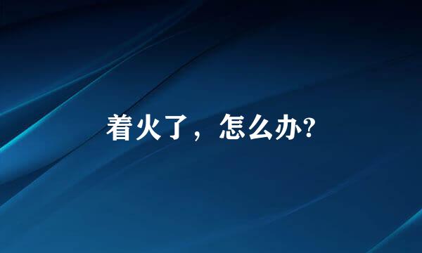 着火了，怎么办?