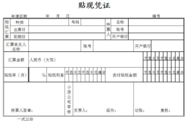 银行承兑汇票，贴现，会计分录