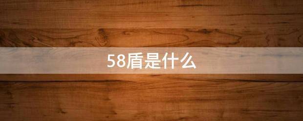 58盾是什么