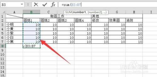 怎么在e灯若混你考xcel中计算总和