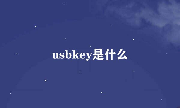 usbkey是什么