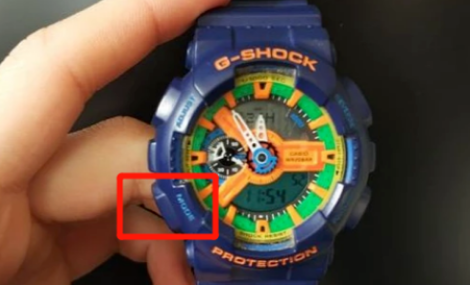 gshock手表怎么调时间