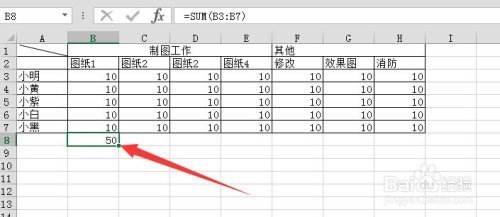 怎么在e灯若混你考xcel中计算总和