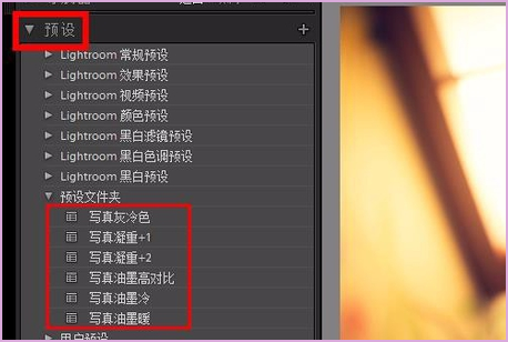 LR怎么样批量导入预设