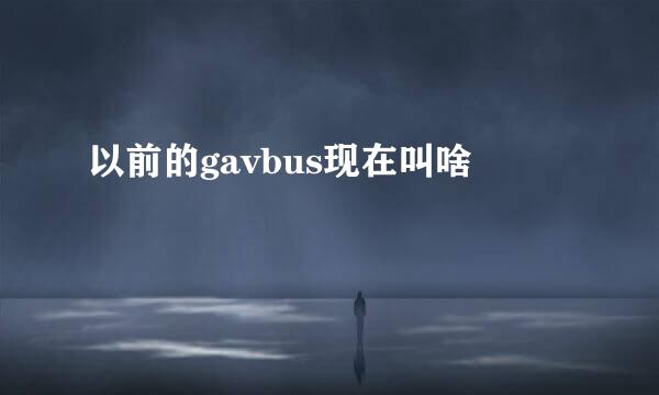 以前的gavbus现在叫啥