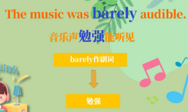 barely 意思