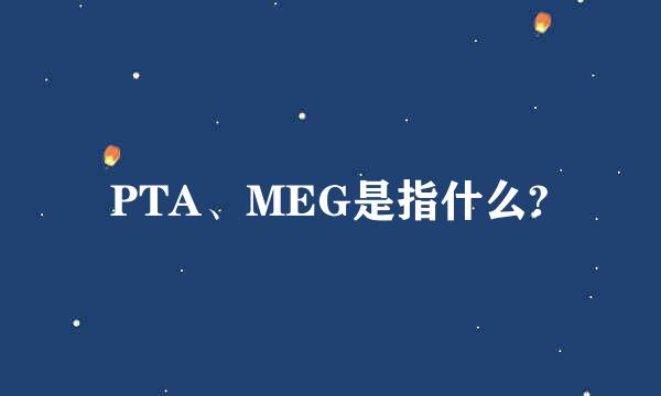 PTA、MEG是指什么?