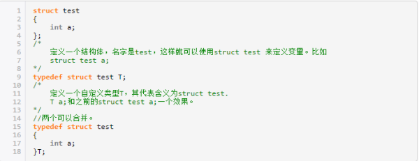 c语言中typedef是什么意思？