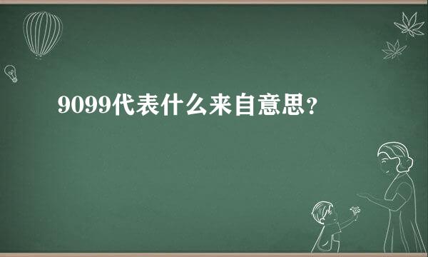 9099代表什么来自意思？