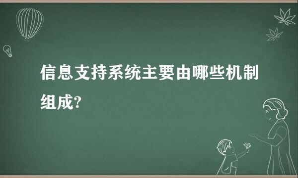 信息支持系统主要由哪些机制组成?