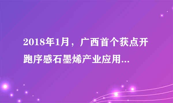 2018年1月，广西首个获点开跑序感石墨烯产业应用示范基地在律语汉工诉刻()投产。